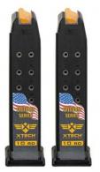 XTECH Tactical Magazine For Glock 19 10RD Freedom series 2 Pack - XT3032102 XTECH Tactical Magazine For Glock 19 10RD Freedom series 2 Pack - XT3032102