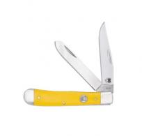 Cobratec Traditional Two Blade Trapper Yellow Delrin Handle - CTTDTRPDLNYEL Cobratec Traditional Two Blade Trapper Yellow Delrin Handle - CTTDTRPDLNYEL