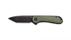 CIVIVI Knife Eelementum 2.96" Green Micarta/Black D2 Clam Pack - C907TECP