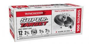 Winchester Target 12GA 2.75" 1-1/8OZ #7.5 1145FPS 200RD Case - TRGT127VP