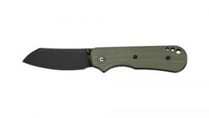 CIVIVI Knife Crabby 2.7" G-10 OD Green Black Stonewash - C240551