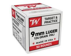 WINCHESTER USA 9MM LUGER - W9MM12450
