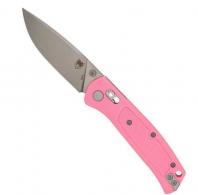 Cobratec EDC Scout Bar Lock Grivory Textured Handle VG-10 Drop Point Pink - CTSCTGRVPNKBAR