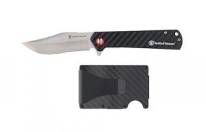 S&W KNIFE/WALLET COMBO CARBON FIBER HANDLE - 1227072