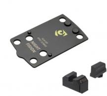 Night Fision Precision Optic Plate + ORS Sights COMBO PACK: For Glock Slimline (43/43x/48) MOS to EPS Carry Footprint - 810138541029 Night Fision Precision Optic Plate + ORS Sights COMBO PACK: For Glock Slimline (43/43x/48) MOS to EPS Carry Footprint - 810138541029
