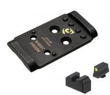 Night Fision Precision Optic Plate + ORS Sights COMBO PACK: For Glock MOS to EPS Footprint - 810138541043