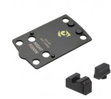 Night Fision Precision Optic Plate + ORS Sights COMBO PACK: For Glock Slimline (43/43x/48) MOS to EPS Carry Footprint - 810138541050