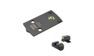 Night Fision Holosun 507K Adapter Plate + Tritium Yellow Front Sight Combo - 810138541135 Night Fision Holosun 507K Adapter Plate + Tritium Yellow Front Sight Combo - 810138541135