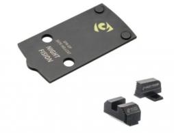 Night Fision Precision Optic Plate + ORS Sights COMBO PACK: Springfield Hellcat to 507k Footprint - 810138541142
