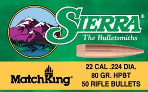 SIERRA BULLETS .22 CAL .224 - 9390T