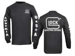 GLOCK SHTNG SPT T-SHRT L-SLV BLK MED - AP61405