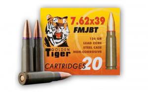 GOLDEN TIGER 762X39 124GR FMJ 20/ - 762FMJ GOLDEN TIGER 762X39 124GR FMJ 20/ - 762FMJ