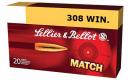 Winchester Match 308 Winchester 168gr Sierra Matchking BTHP 20/Box Winchester Match 308 Winchester 168gr Sierra Matchking BTHP 20/Box