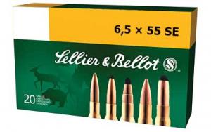 S&B 6.5X55SW 131GR SP 20/400 - SB6555A S&B 6.5X55SW 131GR SP 20/400 - SB6555A