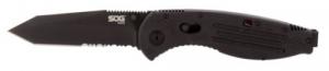 SOG KNIVES AEGIS 3.5" BLK TINI TANTO - AE04-CP