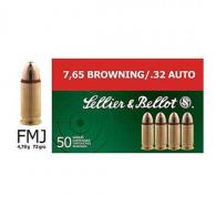 S&B .32 ACP 73GR FMJ 50/2000 - SB32A S&B .32 ACP 73GR FMJ 50/2000 - SB32A
