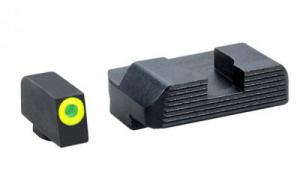 Ameriglo Protector Set for Glock Black Serrated Rear Green Tritium Handgun Sight - GL-705 Ameriglo Protector Set for Glock Black Serrated Rear Green Tritium Handgun Sight - GL-705