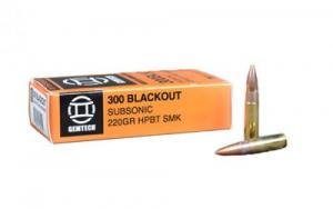 GEMTECH 300BLK 220GR SUBSONIC 20/500 - AMMO-300BLK-220 GEMTECH 300BLK 220GR SUBSONIC 20/500 - AMMO-300BLK-220