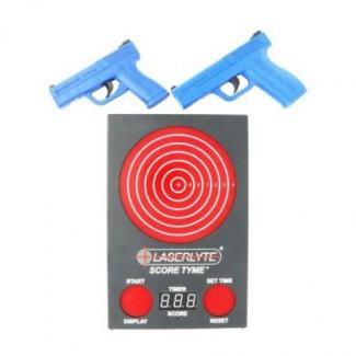 LaserLyte Score Tyme Trainer Target Versus Kit with 2 Pistols and Point of Impact Display