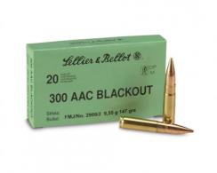 Main product image for Sellier & Bellot Full Metal Jacket 300 AAC Blackout Ammo 20 Round Box