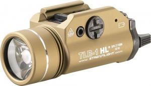 Streamlight TLR-1 HLHigh Lumen Rail Mounted Tactical Light FDE - 69266 Streamlight TLR-1 HLHigh Lumen Rail Mounted Tactical Light FDE - 69266