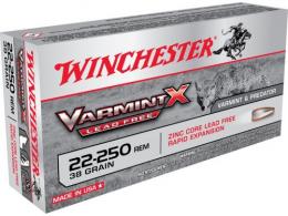 Winchester VARMINT X LF 22-250 38GR 20/200 - X22250PLF