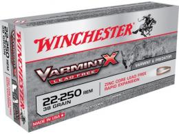 Winchester VARMINT X LF 22-250 38GR 20/200 - X22250PLF Winchester VARMINT X LF 22-250 38GR 20/200 - X22250PLF