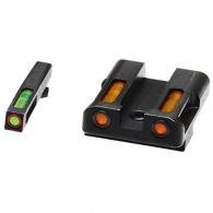 Hi-Viz LiteWave H3 For Glock 9mm/40 S&W/357 Sig Set Green/Orange Tritium Handgun Sight - GLN625 Hi-Viz LiteWave H3 For Glock 9mm/40 S&W/357 Sig Set Green/Orange Tritium Handgun Sight - GLN625