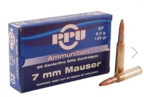 PPU 7MM MAUSER SP 139GR 20/200 PPU 7MM MAUSER SP 139GR 20/200