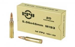 PRVI PPU 556NATO M193 55GR FMJ 20rd BOX - PPN5561 PRVI PPU 556NATO M193 55GR FMJ 20rd BOX - PPN5561
