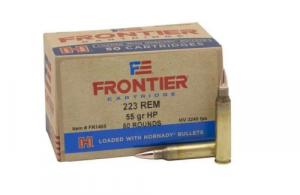 Hornady Frontier .223 Remington 55GR HP MATCH 50/500 - FR1405