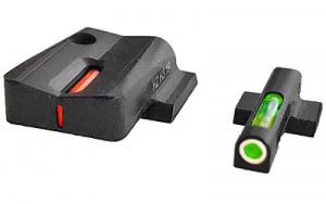 Hi-Viz LiteWave H3 Express S&W M&P Shield/Shield Plus Set Green/Orange Tritium Handgun Sight - MPSXN421