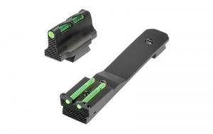 Hi-Viz Henry Fixed Front Adjustable Rear Set Green/Red/White Fiber Optic Handgun Sight - HHVS620