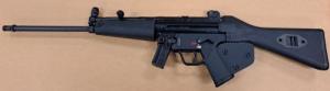 HK SP5L 9MM  1-10RD 16.57" BLK WITH STOCK AND FIN - 81000480