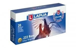 LAPUA 222 REM 55GR FMJ 20/600 - 4315021