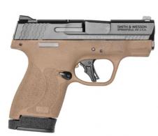 Smith & Wesson M&P 9 Shield Plus Flat Dark Earth/Black 9mm Pistol - 13633 Smith & Wesson M&P 9 Shield Plus Flat Dark Earth/Black 9mm Pistol - 13633
