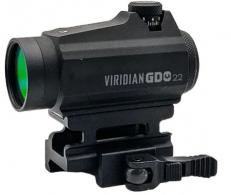 Viridian GDO 22 Electro Optic 1x 22mm 3 MOA Green Red Dot Sight - 981-0029