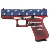 Glock 19 Red White and Blue Flag Skydas 9mm Pistol - PA195S204BWF