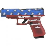 Glock 48 M.O.S. Red White and Blue Flag Skydas 9mm Pistol - PA4850204FRMOSRWBV2 Glock 48 M.O.S. Red White and Blue Flag Skydas 9mm Pistol - PA4850204FRMOSRWBV2