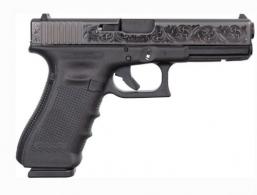 GLOCK 17 GEN4 9MM 17RD Black ENGRAVED - UG170380577 GLOCK 17 GEN4 9MM 17RD Black ENGRAVED - UG170380577