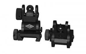 YHM Flip Front and Rear Sights Set, Black - YHM-8027