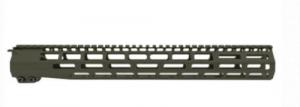 Grey Ghost Precision Handguard AR15 15" MLOK Olive Drab Green - GGP55615HGOD