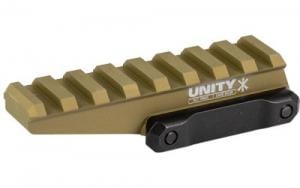 Unity Tactical FAST Red Dot Riser Elevates Lower 1/3 Mount to 2.26" Optical Height Direct to Picitinny FDE - FST-ORF Unity Tactical FAST Red Dot Riser Elevates Lower 1/3 Mount to 2.26" Optical Height Direct to Picitinny FDE - FST-ORF
