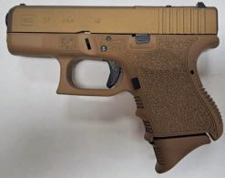 Glock, 27XC Gen3, , Striker Fired, Semi-automatic, Polymer Frame Pistol, Sub-Compact, 40S&W, 3.46" Barrel, FDE Cerakote - UI2750201FDE