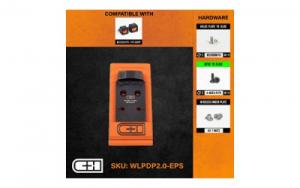 C&H Precision Weapons V4 Optic Mounting Plate Fits Walther PDP 2.0 For Holosun EPS/EPS Carry - WLPDP2.0-EPS