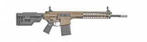 LWRC REPR MKII, 7.62 Nato, 20" Spiral Fluted Barrel, Threaded 5/8x24, Patriot Brown, Magpul PRS Stock, 20 Rounds