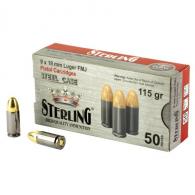 Sterling Ammunition 9mm 115gr FMJ 50rd Box - AM8189 Sterling Ammunition 9mm 115gr FMJ 50rd Box - AM8189