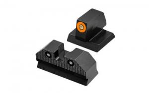 XS Sights R3D 2.0, Tritium Night Sight, Standard Height, Orange Front Outline, Green Tritium Front/Rear - MR-R201S-6N