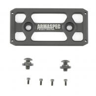 Armaspec, Arca Rail, Fits M-LOK, 3", Anodized Finish, Black - ARM621-3