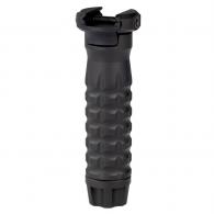 Samson Manufacturing Corp., Vertical Forend Grip, Fits Picatinny Rail, Matte Finish, Black, 4.2" Long, Grenade Texture - 04-06098-01 Samson Manufacturing Corp., Vertical Forend Grip, Fits Picatinny Rail, Matte Finish, Black, 4.2" Long, Grenade Texture - 04-06098-01